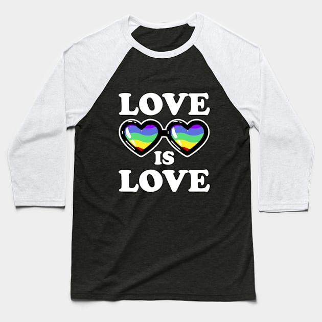 Love is Love Baseball T-Shirt by Iskapa